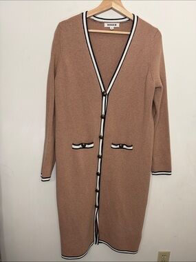 BODEN HOLLY LONG LINE JACKET KNIT WOMEN’S US 10
